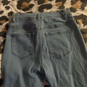 blue jeans worn once